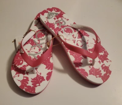 Sandalia Tahití Roxy Niña VII (7)- Blanca/Rosa - Nueva- Varias Tallas  Foto 1 de 4
