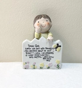 Vintage ~ 1982 Enesco DEAR GOD KIDS COLLECTION Grandpa Figurine - Picture 1 of 6