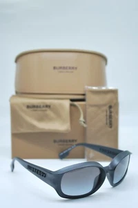 NEW BURBERRY B 4338 3464/8G BLACK GREY GRADIENT AUTHENTIC SUNGLASSES 56-19 - Picture 1 of 5