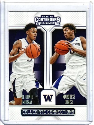 2016-17 Panini Contenders Draft Picks Dejounte Murray Collegiate Conne Rookie RC - Image 1 of 2