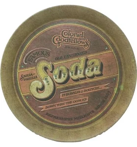 Vintage 1979 Colonel Goodfellow’s Sarsa-parilla Soda 13" Metal Tray c3 - Picture 1 of 9