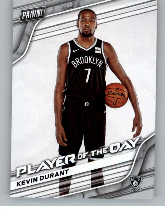 2020-21 Panini Player of the Day #4 Kevin Durant (ref 136559) - Image 1 of 2