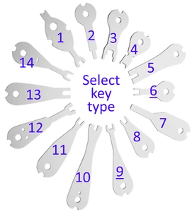 EMERGENCY LIGHT TEST KEYS: Choose from 14 different switch keys + Multidiscount - Picture 1 of 18