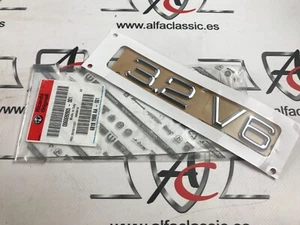 EMBLEMA VERSIÓN ALFA ROMEO “3.2 V6” REF OEM 60690905 - Bild 1 von 6