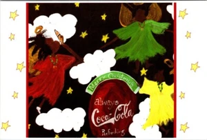 Coca Cola Postcard Christmas Angels #5 in Boys/Girls Club Artist series - Picture 1 of 2