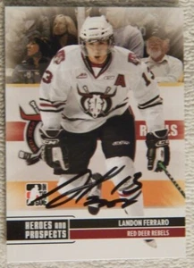 Detroit Red Wings Landon Ferraro Signed 09/10 ITG Heroes & Prospects Card Auto - Picture 1 of 1