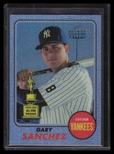 2017 Topps Heritage Chrome Blue Refractor thc444 Gary Sanchez 30/68