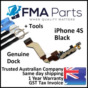 iPhone 4S OEM Dock Connector Microphone Black Flex Cable Replacement Tools Kit - Photo 1 sur 4