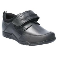 Hush Puppies Boys Noah Junior Touch Fastening Leather School Shoe (FS6499)