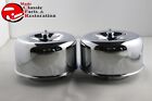 Mushroom Smooth Low Profile Air Cleaners 2 5/16 Truck Hot Rat Rod Gasser 3 Wing