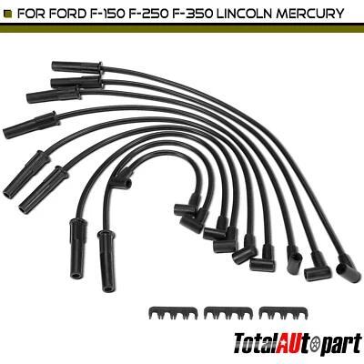 9x New Spark Plug Wire Sets for Ford F-150	1977-1979 F-250 F-350 Mercury Cougar  - Image 1 of 4