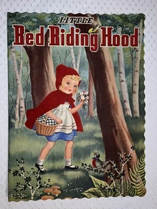 Little Red Riding Hood Over-Sized Paperback Book Whitman Publishing Co 1945 - Picture 1 of 4