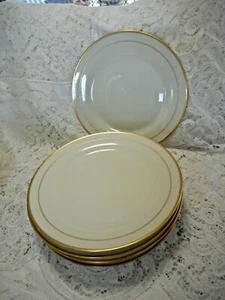 P T Bavaria Tirschenreuth Bucks & Nissen Denmark 1 of 6 Dinner Plates Gold Rim - Imagen 1 de 4