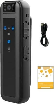 RIGWIG 1080P Mini Body Kamera mit Clip | Tragbarer HD Videorecorder, Nachtsicht