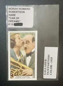 NORAH HOWARD - ROBERTSON HARE 1935 Gallaher Film Partners #12 Tabak Farbkarte - Bild 1 von 2