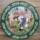 Coca-Cola x Stepping Stones Wall Plaque Norman Rockwell Style CG42 Vintage 2003