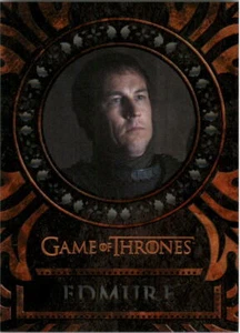 2021 Game of Thrones Iron Anniversary Laser Cuts #LC79 Lord Edmure Tully - quasi nuovo-MT - Foto 1 di 2