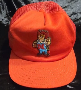 Nebraska Cornhuskers Men's Vintage Red 1980s Football Hat Snapback Mesh Cap RARE - Picture 1 of 8