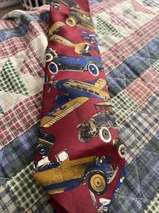 Windsor men’s necktie classic cars airplanes Silk - Picture 1 of 5