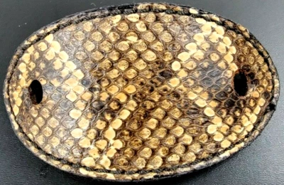 HANDMADE MOCCASIN Snake Skin Hair Barrette slide Pin Stick GENUINE snake skin - Image 1 of 4