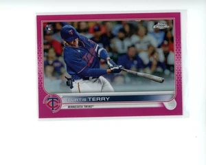 2022 Topps Chrome Magenta Pink Refractor #68 Curtis Terry Rookie RC #d 233/299 - Picture 1 of 1