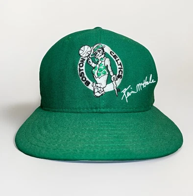 De colección Años 90 AJD Boston Celtics Kevin McHale 32 Snapback Verde Hecho en EE. UU. Foto 1 de 4