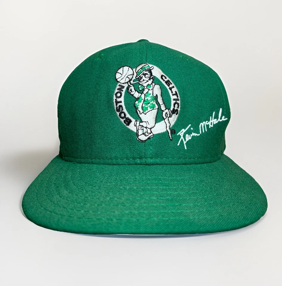 De colección Años 90 AJD Boston Celtics Kevin McHale 32 Snapback Verde Hecho en EE. UU. Foto 1 de 4