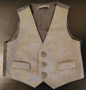 Van Heusen Formal Suit Vest Gray Boys Toddler 12 Months - Picture 1 of 5
