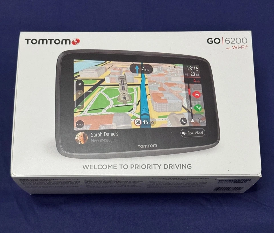 TomTom Go 6200 Large 6" Auto Van Sat Nav Wifi Traffic World Freisprechen - Bild 1 von 4