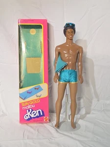 VINTAGE BARBIE DOLL 1983 SUN GOLD MALIBU KEN AA MATTEL 3849 Used SNI  - Picture 1 of 15