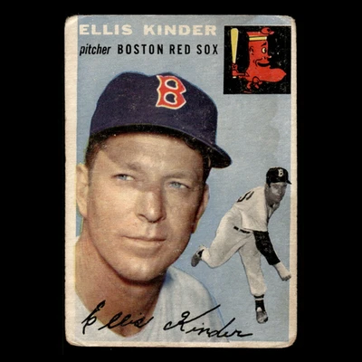 Ellis Kinder #47 1954 Topps Boston Red Sox Baseball Card MLB VG - Image 1 of 3
