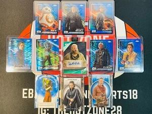 11 Card Star Wars Lot Topps Chrome Masterwork Mixed Lot Parallels Auto SP - Picture 1 of 1