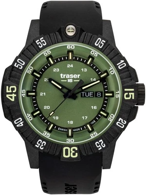 Traser H3 110727 P99 Q Tactical Green Mens Watch 46mm 20ATM - Image 1 of 4