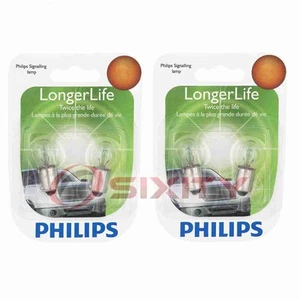 2 pc Philips Front Side Marker Light Bulbs for Volkswagen Beetle Rabbit ea - Picture 1 of 5