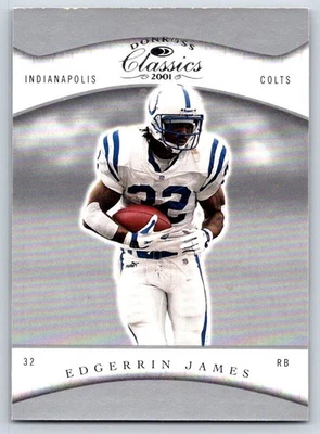 2001 Donruss Classics 35 Edgerrin James Indianapolis Colts - Image 1 of 2