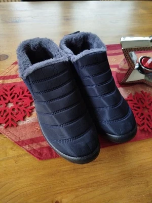 Thermo Schlupfschuhe Größe 42, blau - Bild 1 von 4