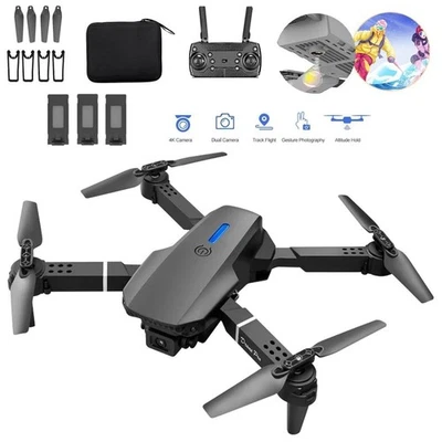 Drohne mit Kamera RC Faltbare FPV WiFi Drohne für Anfänger RC Quadcopter 4K HD - Bild 1 von 4