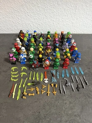 LEGO 52 Stk Ninjago Minifiguren Sammlung mit Zubehör und Waffe Konvolut Set - Bild 1 von 4