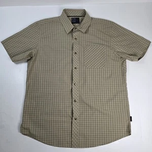 Magpul Industries Shirt Mens Large Plaid Green Snap Button Short Sleeve Outdoor - Imagen 1 de 6
