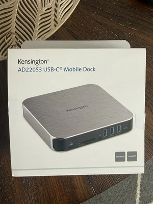 KENSINGTON AD220S3 BASE DE DOBLE PANTALLA PARA CUALQUIER MACBOOK M1/M2/M3/M4 o Windows Foto 1 de 4