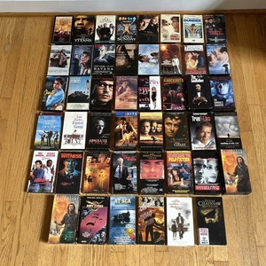 46 VHS Movie Lot Comedy Drama Adventure Horror Sports Thriller PlsCDesc 4 List - Picture 1 of 13