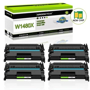 4PK W1480X Toner Cartridge Compatible for HP 148X Pro 4001 MFP 4101 WITH CHIP - Picture 1 of 24