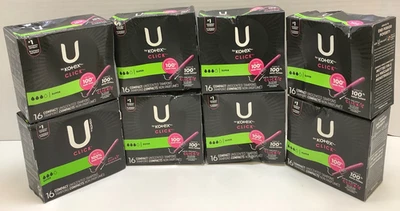 U By Kotex Click Compact Unscented Tampons, Super, 128ct, Free Shipping!!! - Image 1 of 4