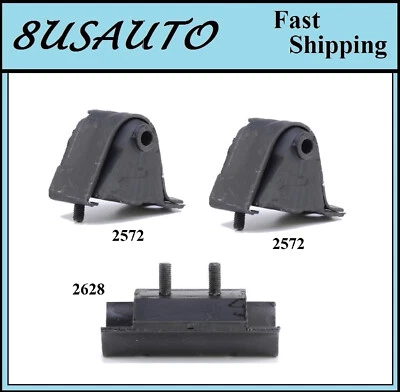 3PÇS MOTOR & TRANS MOUNT FIT 1987-1995 JEEP WRANGLER 4.0L e 4.2L - Imagem 1 de 4