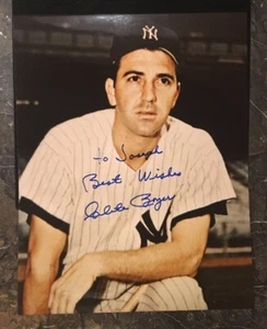 CLETE BOYER AUTOGRAPHED SIGNED AUTO BASEBALL PHOTO 8x10 YANKEES - Picture 1 of 1
