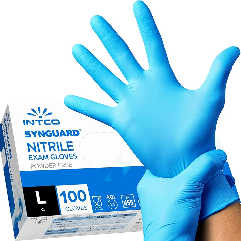 INTCO MEDICAL INTCO Nitril Untersuchungshandschuhe Einmalhandschuhe puderfrei Gr. L