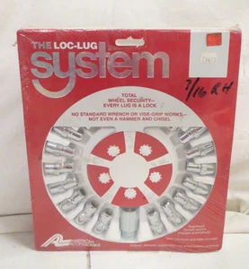 Lug The Loc-Lug System Wheel Security Chrome Plated 7/16 Thread Standard Mag A40 - Picture 1 of 2