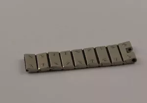 SEGMENTO DE REPARACIÓN DE CARTIER ACERO/ACERO SANTOS 16MM RARO PARA RONDA - Imagen 1 de 1