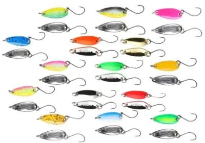 Mikado Mini Spoon Köder 2,4cm 1,5g 2,5g Spinnfischen Spinner Eisfischen Forelle - Bild 1 von 2