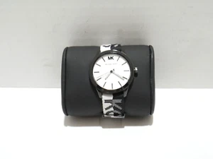 Ladies' Michael Kors Runway Black and White Nylon Watch MK2844 - Picture 1 of 5